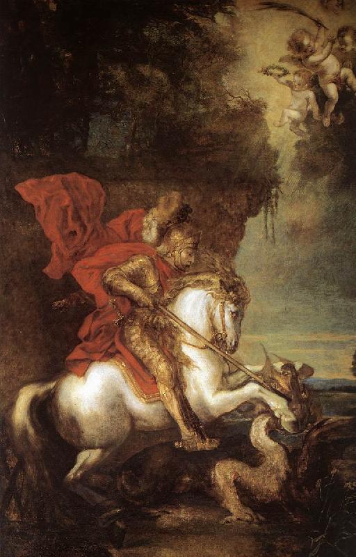 DYCK, Sir Anthony Van St George and the Dragon dfg oil painting picture